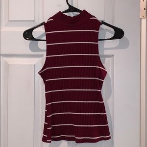 ❤️❤️50% OFF Striped Turtle Neck Tank Top❤️❤️
